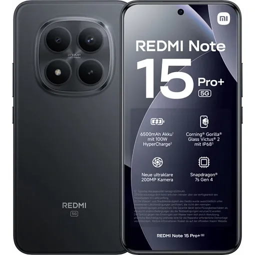 Смартфон Xiaomi Redmi 15 Pro Plus 5G 8/256 ГБ, черный