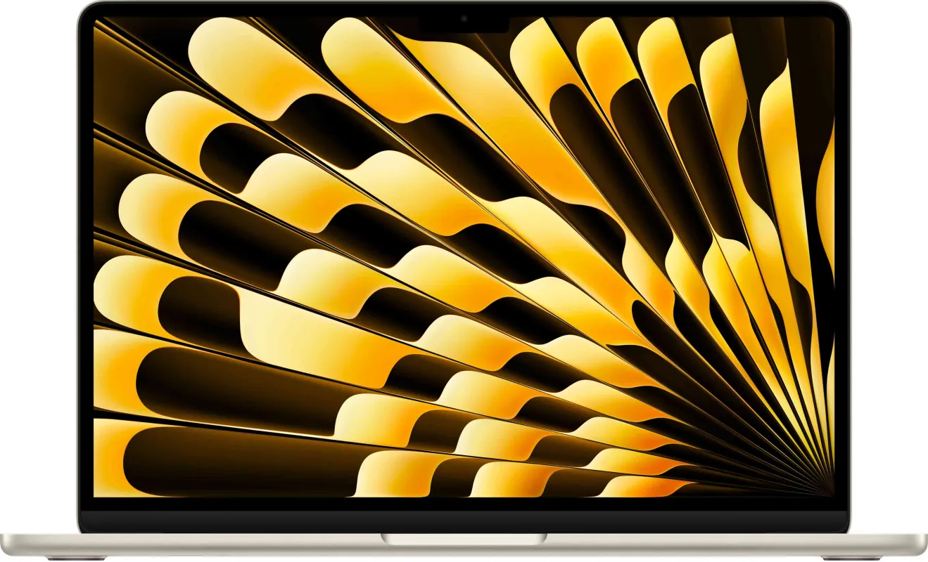 Apple MacBook Air 15" M5 24 ГБ, 1 ТБ SSD, «сияющая звезда» (MDVF4)