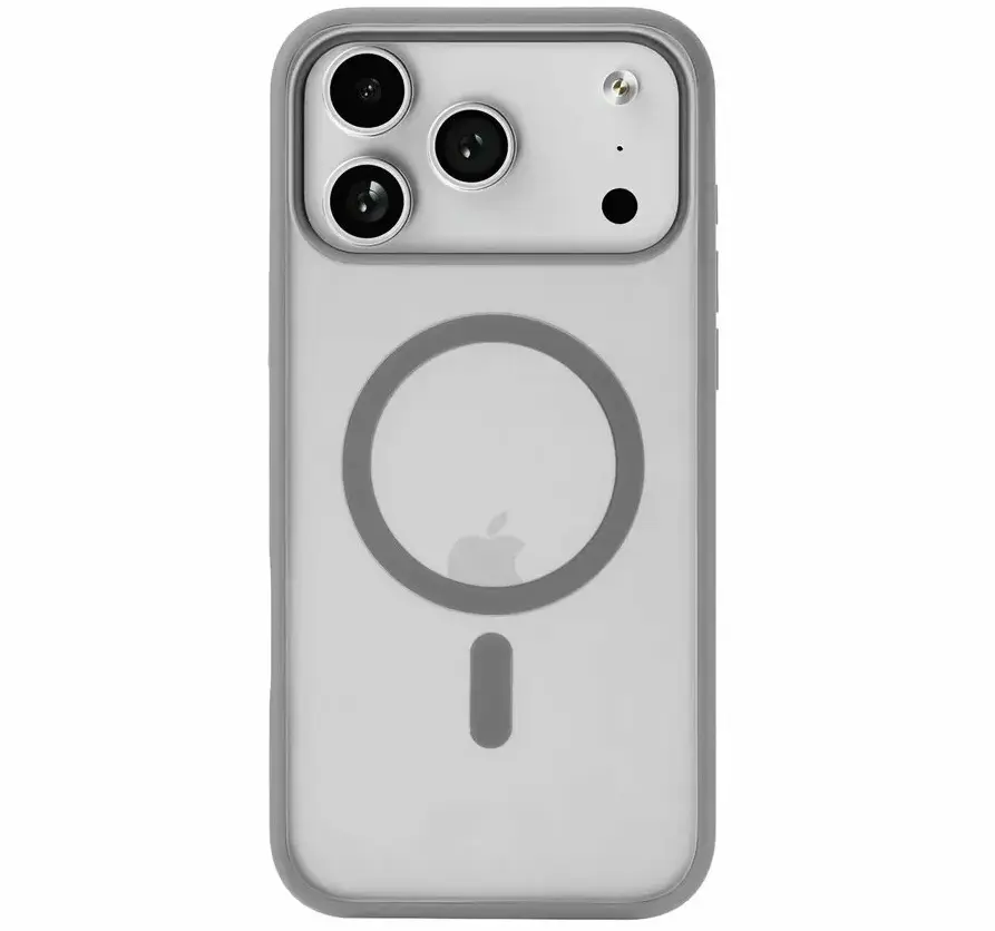 Чехол защитный uBear Cloud Mag Case для iPhone 17 Pro Max, MagSafe, серый